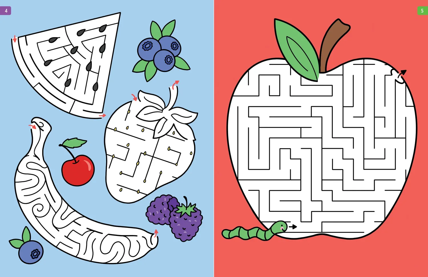 Peter Pauper Press Challenging Mazes aktivitetsbok labyrinter 64 sider