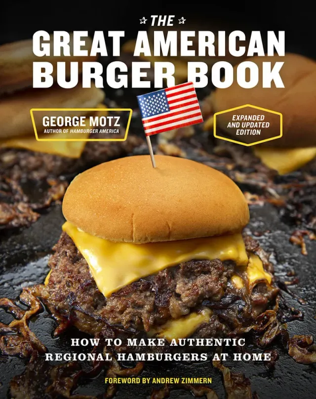 Abrams Great American Burger Book kokebok innbundet regional