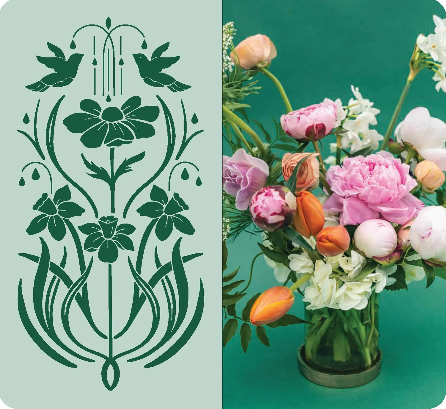 Chronicle Books The Floral Project Deck kortstokk 30 buketter