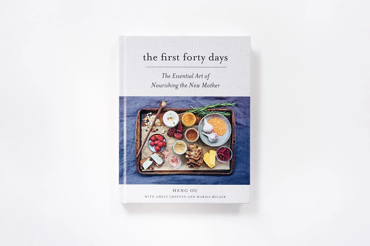 Abrams First Forty Days innbundet bok barseltid oppskrifter