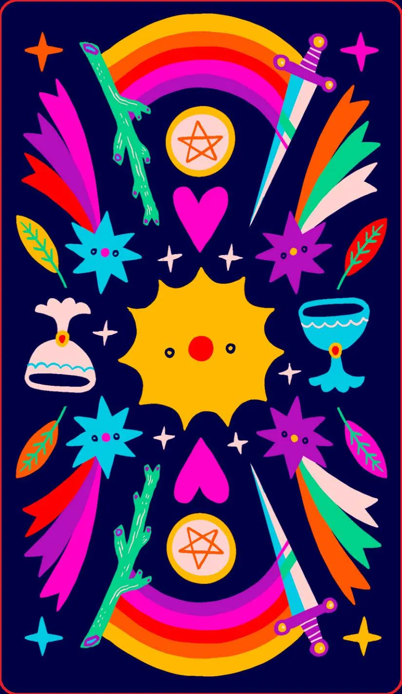 Chronicle Books Rainbow Tarot tarotkort 78 kort guidebok