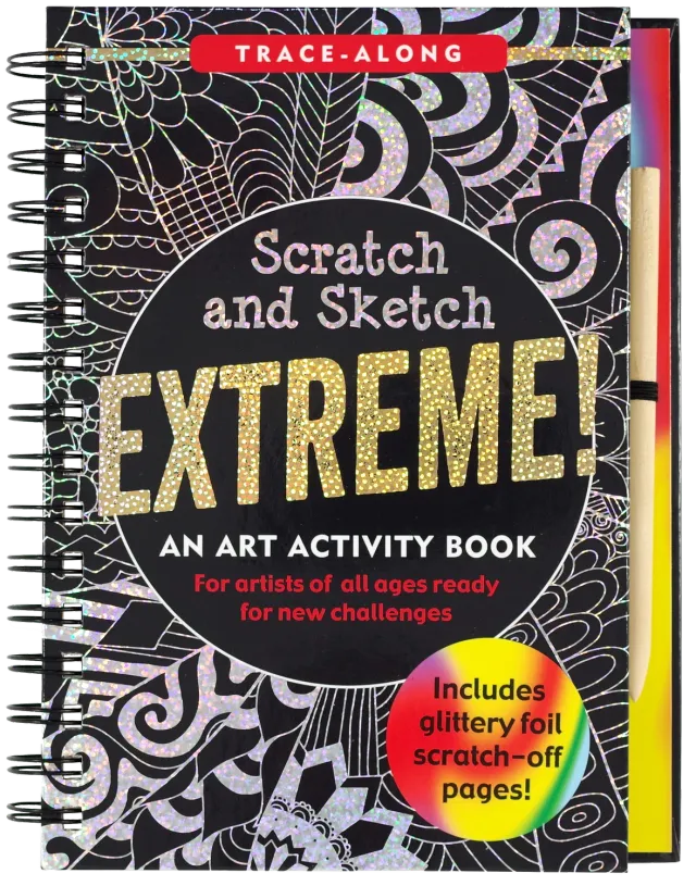 Peter Pauper Press Extreme! Scratch and Sketch skrapebok 8 år+