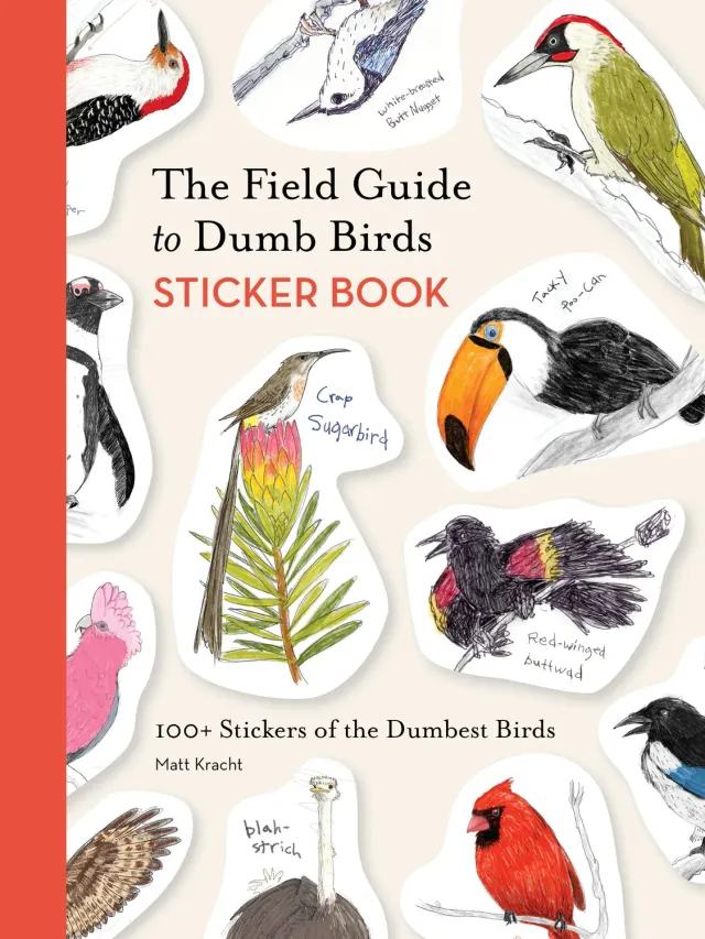 Abrams and Chronicle Field Guide Dumb Birds klistremerkebok 100+