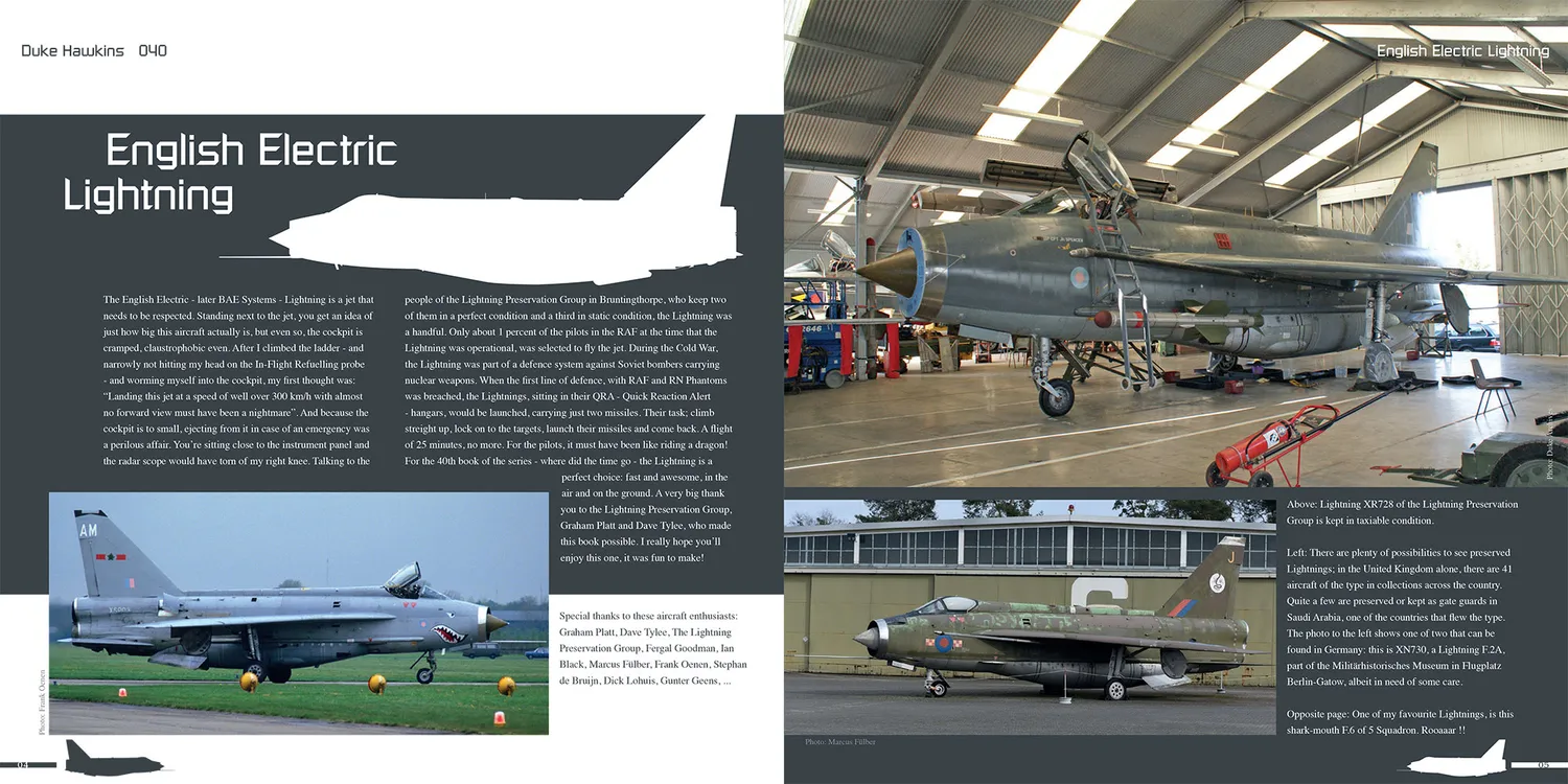 Duke Hawkins English Electric Lightning bok 140 sider