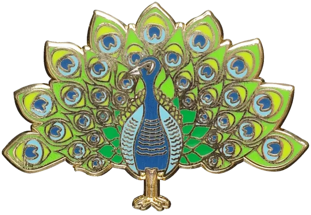 Peter Pauper Press Peacock emaljepin i gaveeske