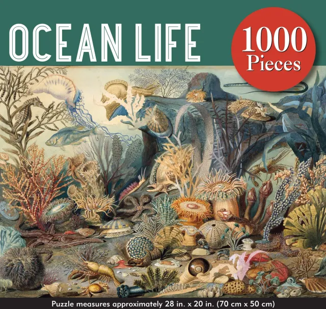 Peter Pauper Press Ocean Life puslespill 1000 brikker havmotiv