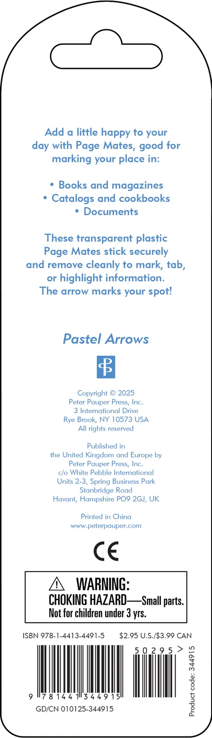 Page Mates Pastel Arrows sidemarkører 200 stk