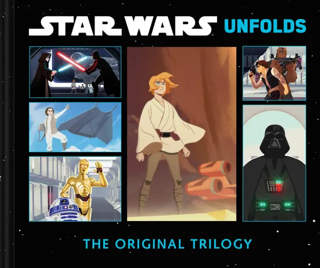 Abrams Star Wars Unfolds barnebok originaltrilogien trekkspill