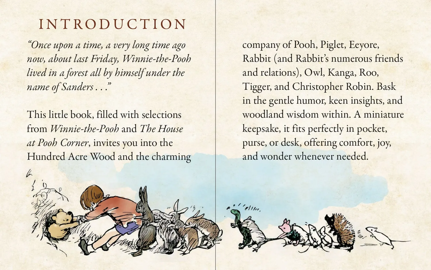 Peter Pauper Press Pocket Pooh minibok innbundet gave
