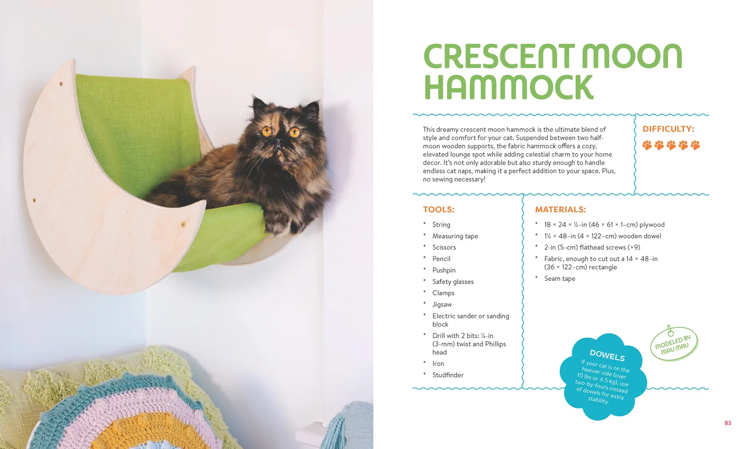 Abrams Crafting for Your Cat innbundet hobbybok katt