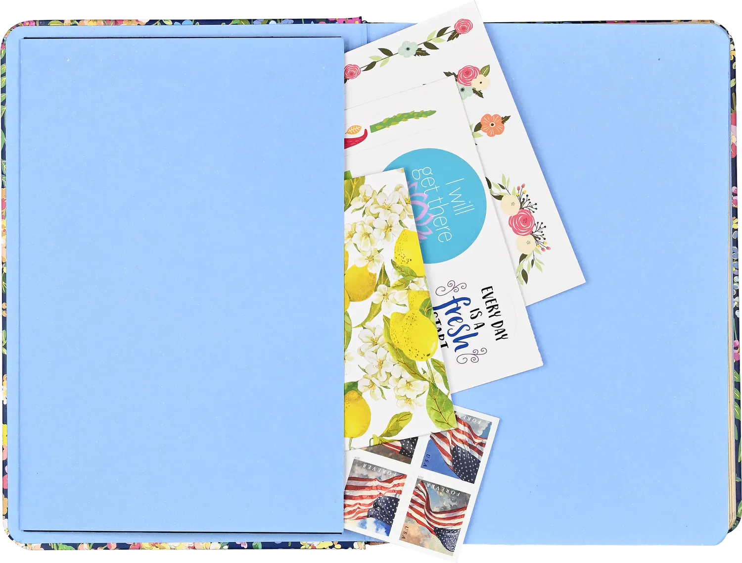 Peter Pauper Press Meadow Blossoms journal linjert liten