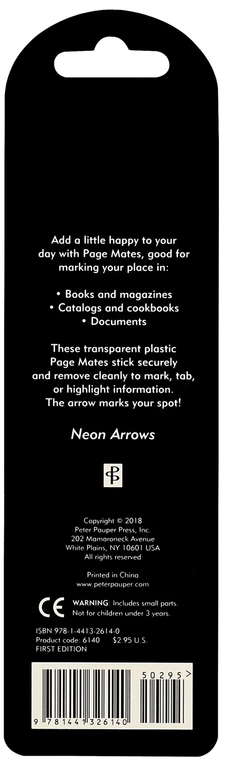 Peter Pauper Press Neon Arrow sidemarkører 200 stk neon