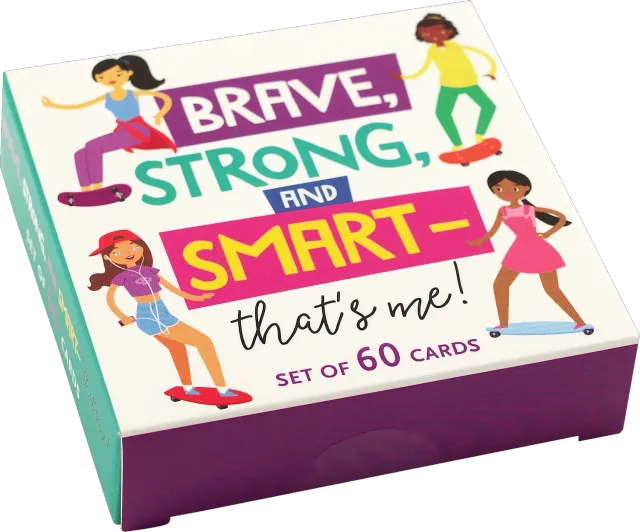 Peter Pauper Press Brave Strong Smart kortsett 60 kort jente