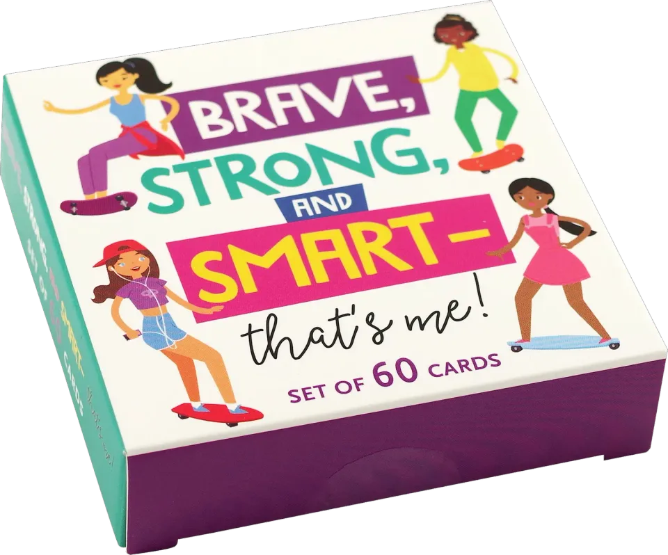 Peter Pauper Press Brave Strong Smart kortsett 60 kort jente