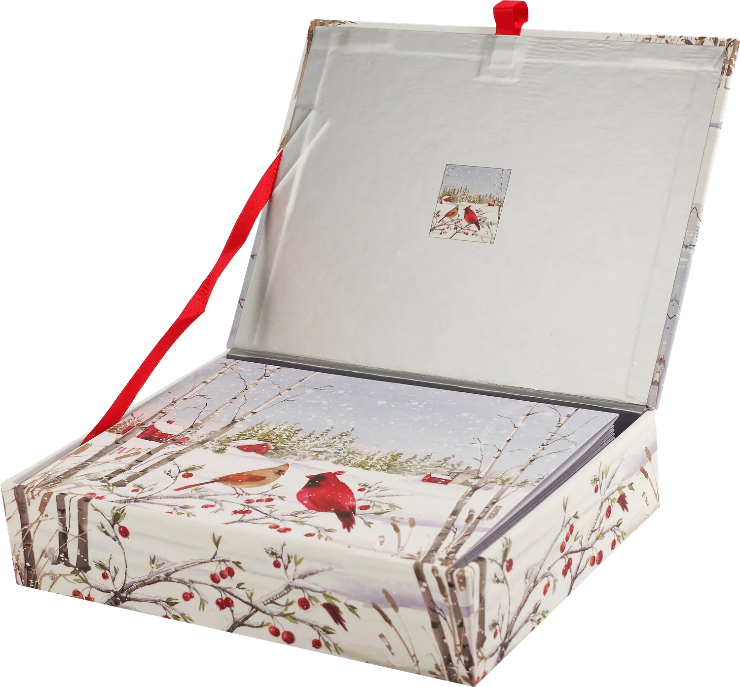 Peter Pauper Press Cardinals in Winter julekort 20 kort