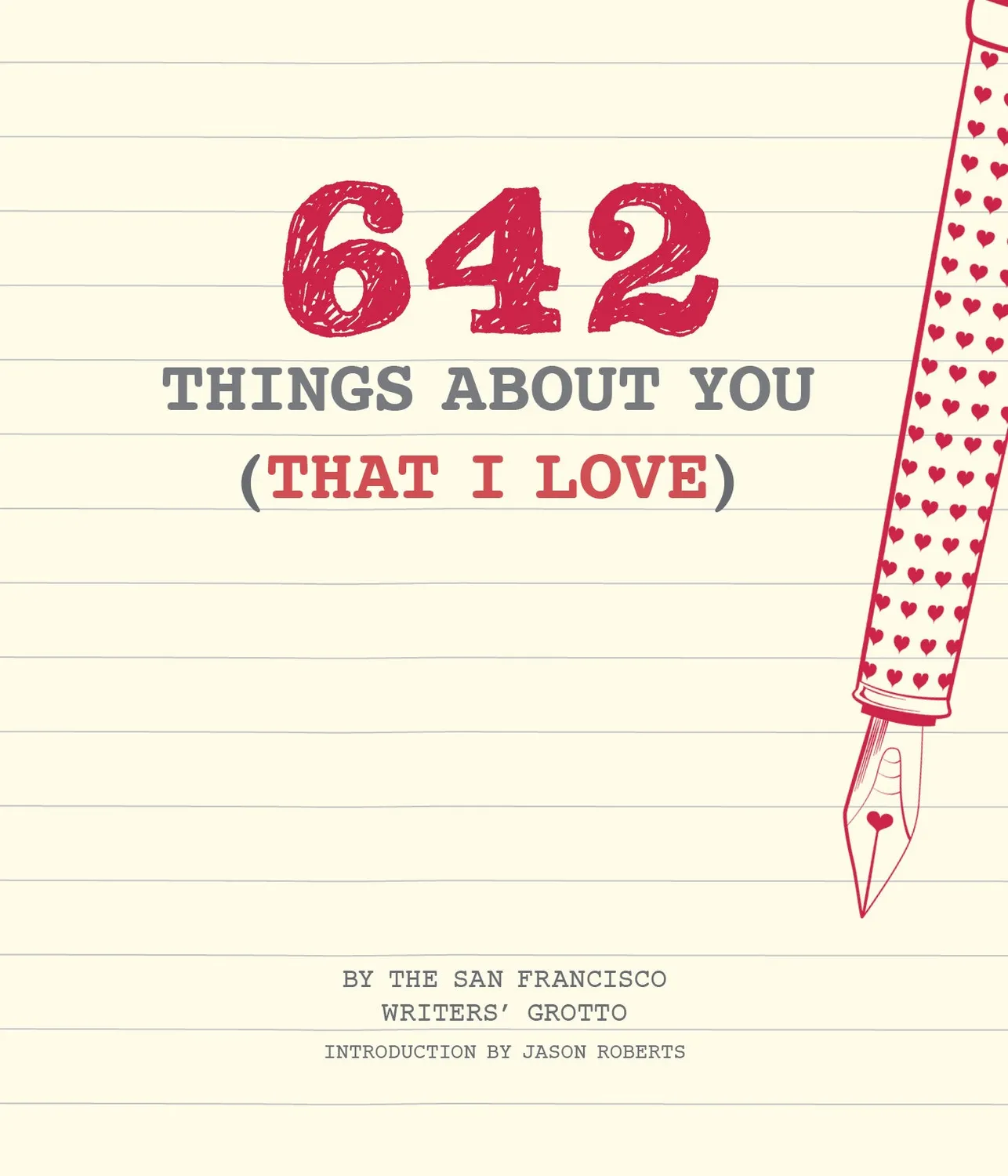 642 Things About You That I Love notatbok mini gave