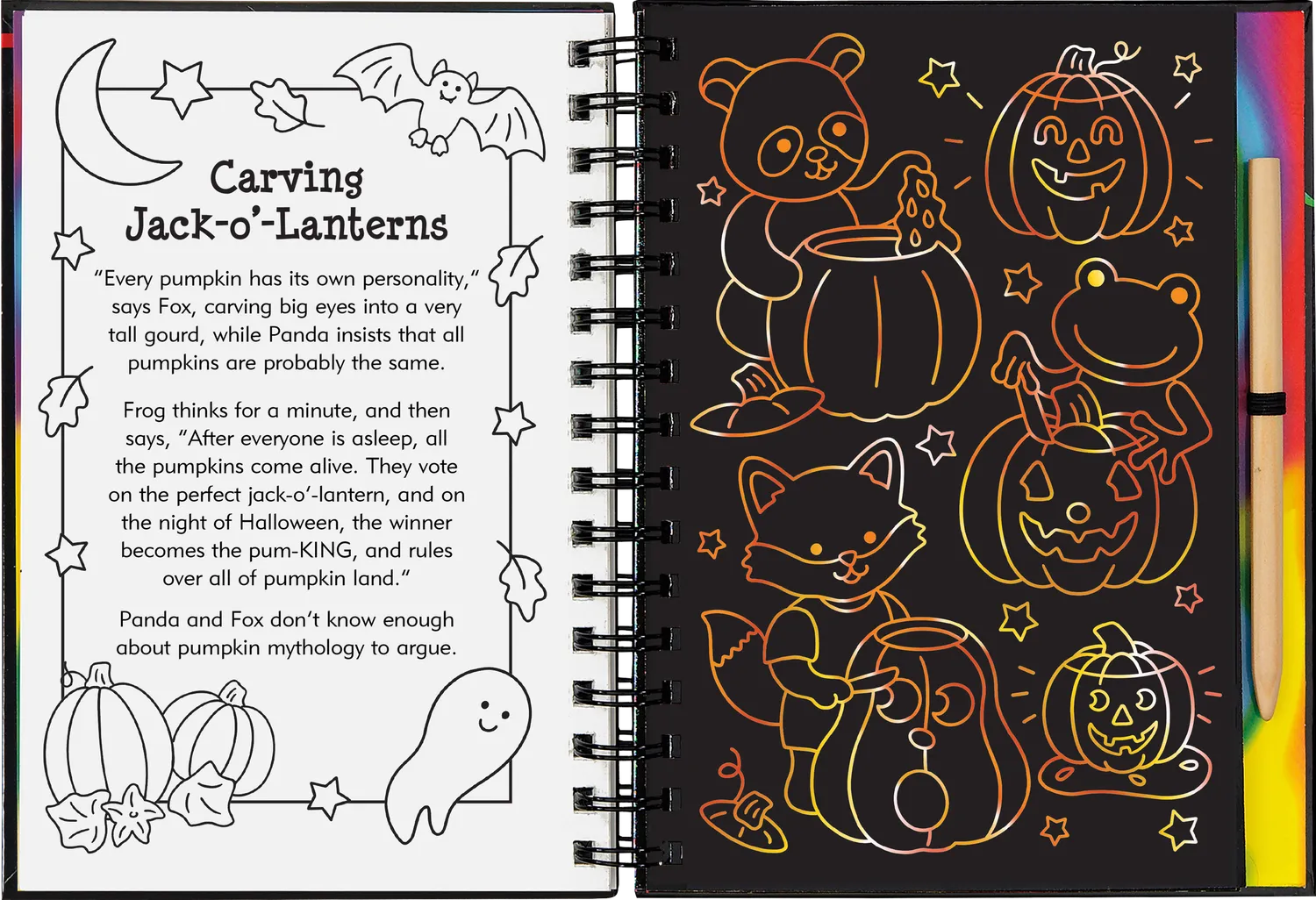 Scratch and Sketch Cute Spooky Halloween skrapebok