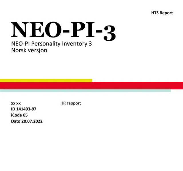 Hogrefe NEO-PI-3 Rapport Leadership og Innsikt digital