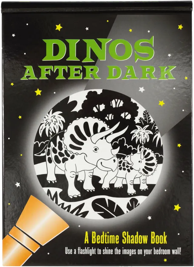 Peter Pauper Press Dinos After Dark barnebok med skyggebilder