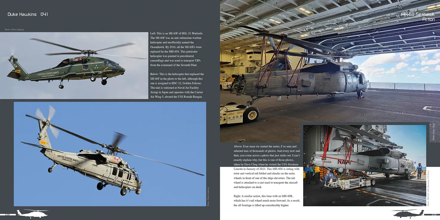 Duke Hawkins Sikorsky MH-60 R/S Seahawk bok helikopter