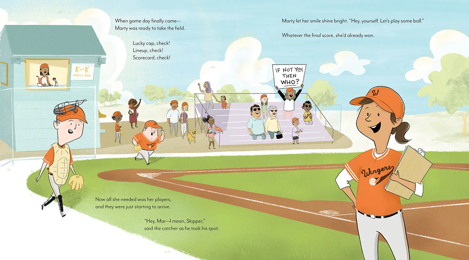 Cameron Smarty Marty Takes the Field bildebok baseball 6-9 år