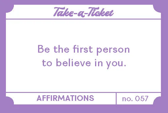Chronicle Take-a-Ticket Affirmations kortboks 200 lapper