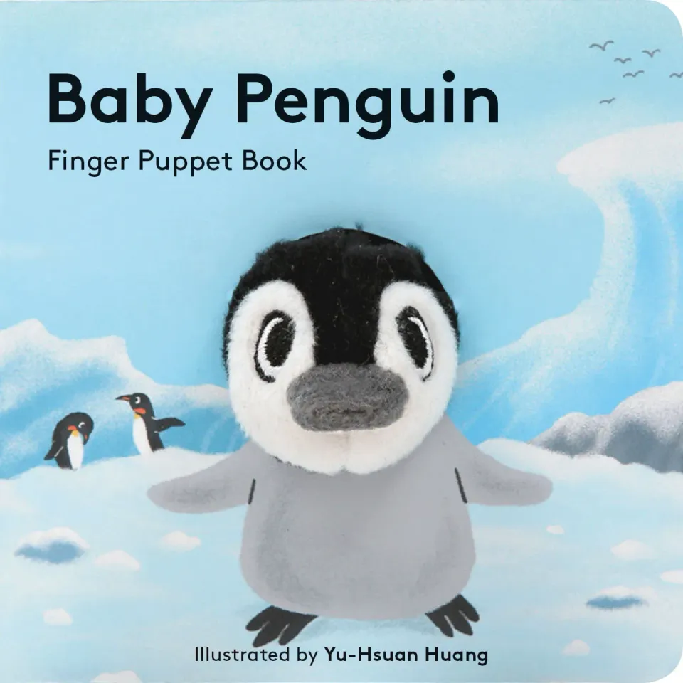 Abrams and Chronicle Baby Penguin pekebok med fingerdukke 0-3 år