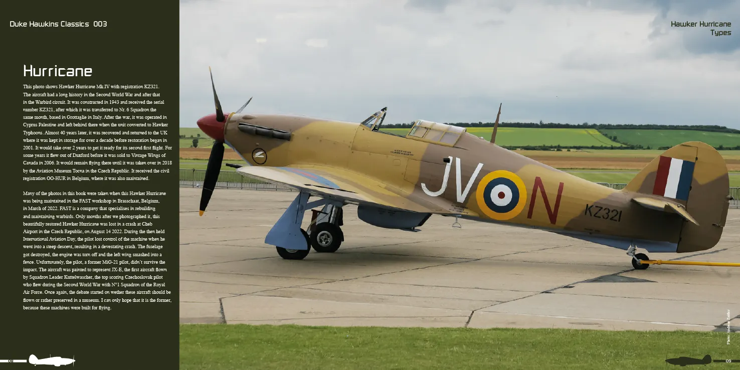 Duke Hawkins Hawker Hurricane bok Classic