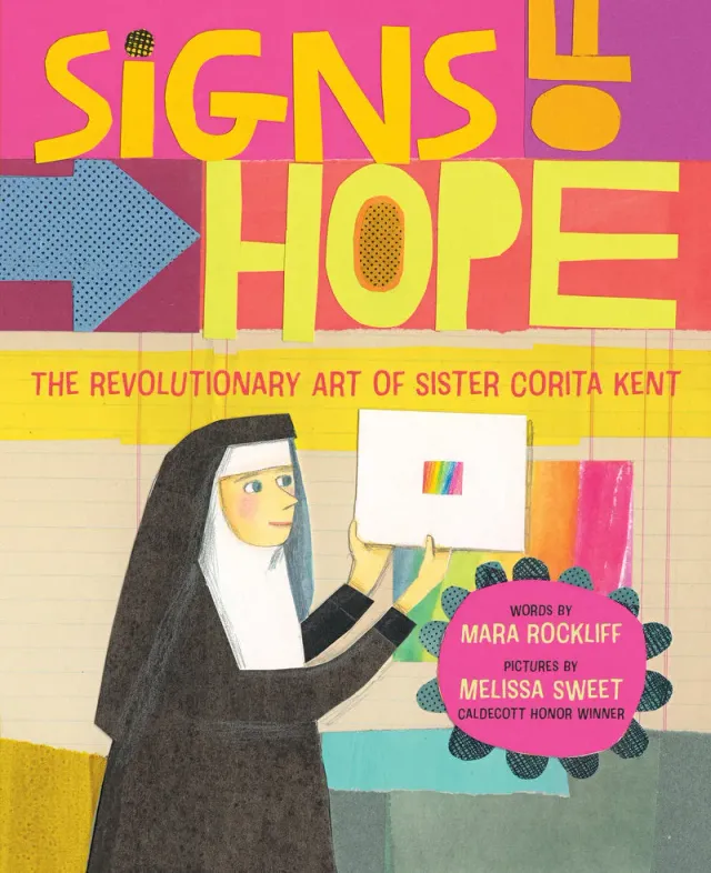 Abrams and Chronicle Signs of Hope Corita Kent biografi innbundet 4-8 år