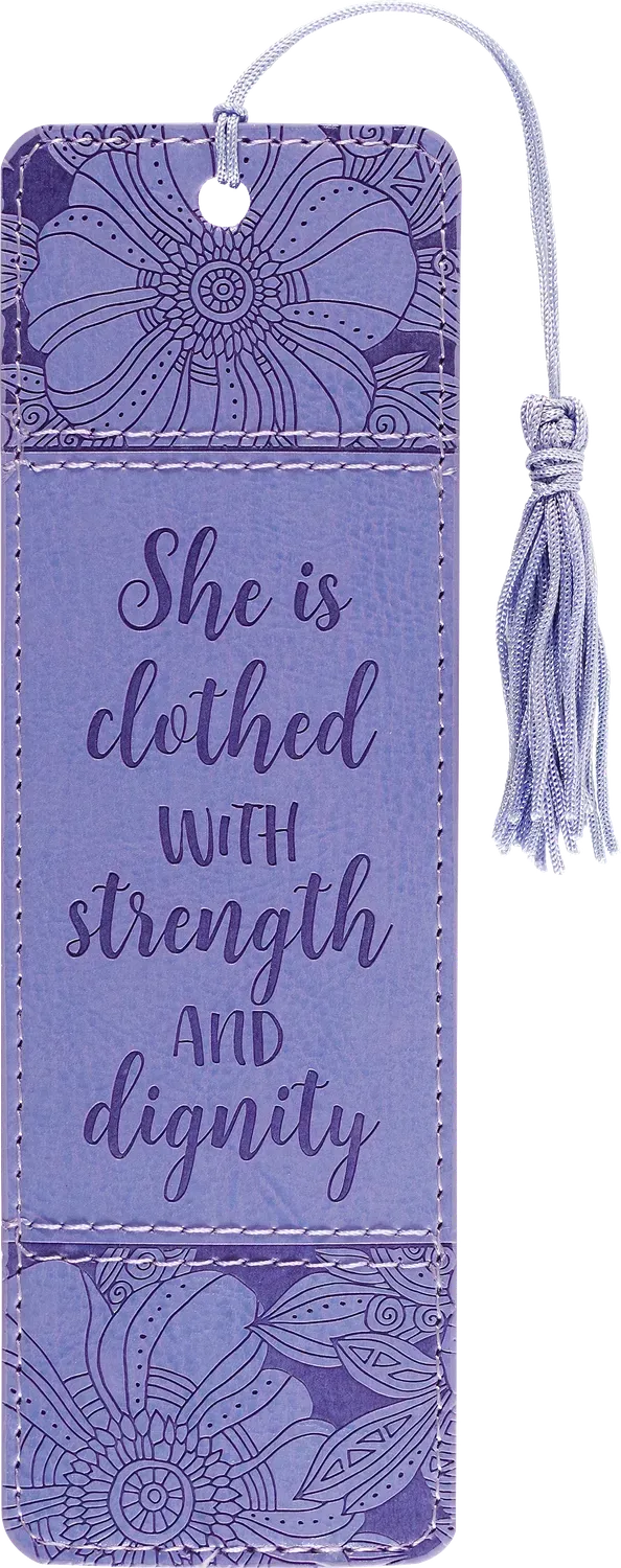 Peter Pauper Press Strength and Dignity Artisan Bookmark bokmerke skinn