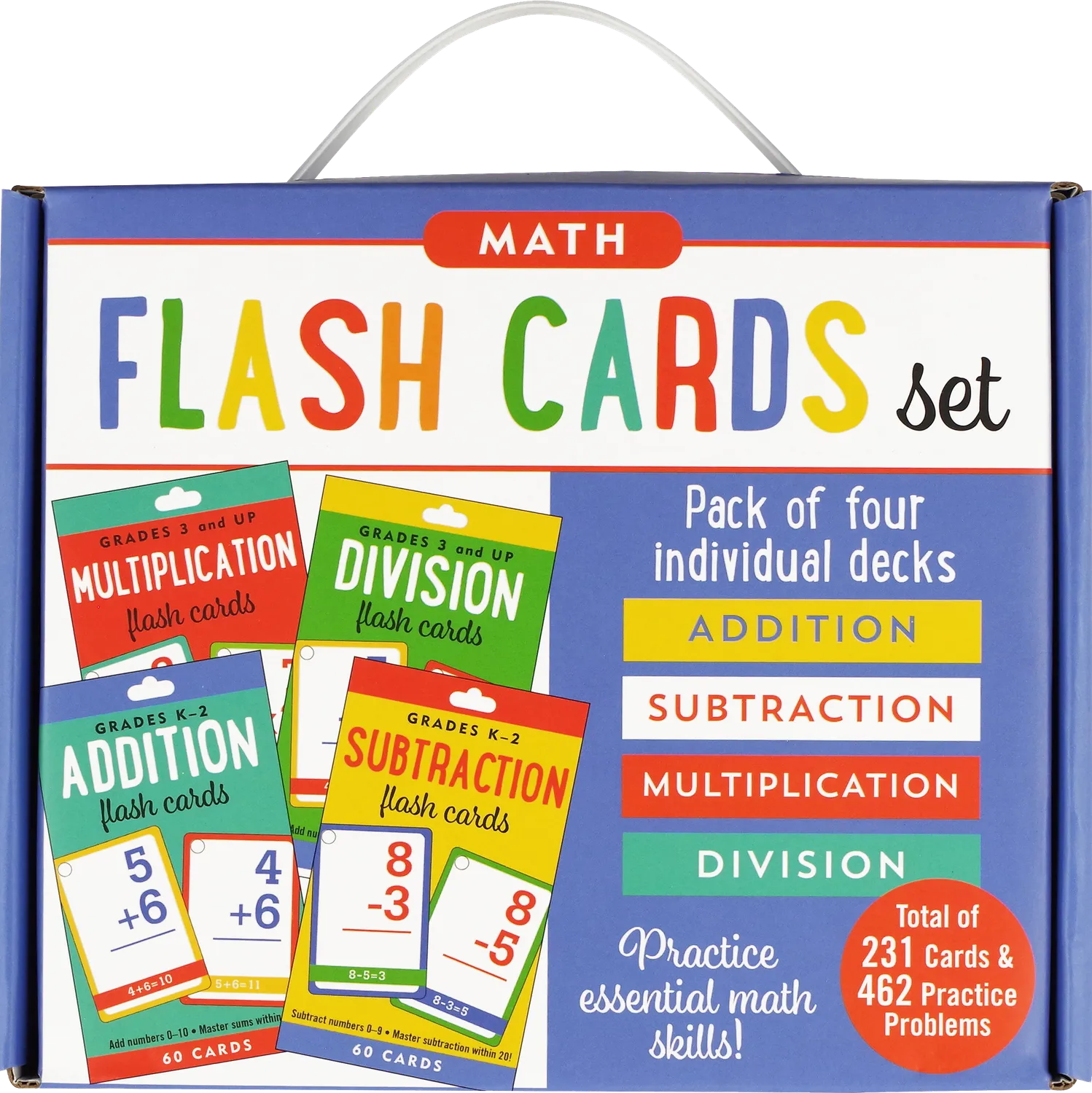 Peter Pauper Press Math Flash Cards puggekort 4-pakning
