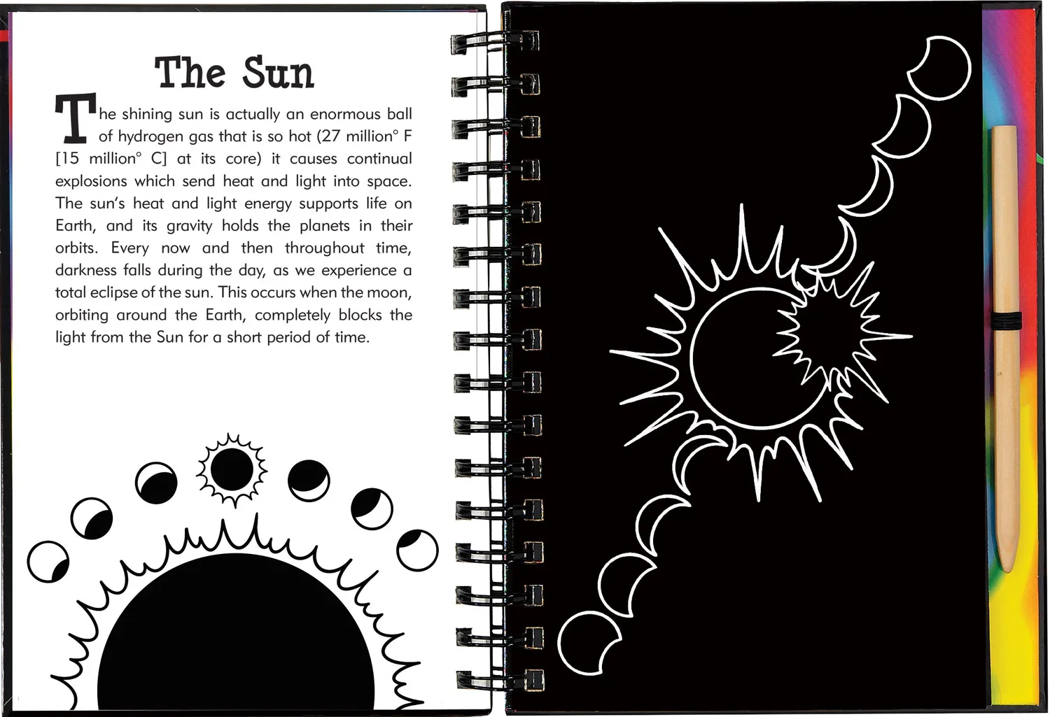 Peter Pauper Press Solar System Scratch and Sketch skrapebok