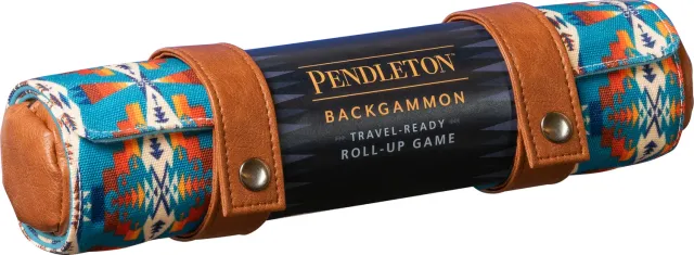 Pendleton Backgammon reisespill roll-up canvas