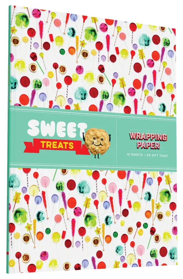 Chronicle Books Sweet Treats gavepapir 12 ark + 20 lapper