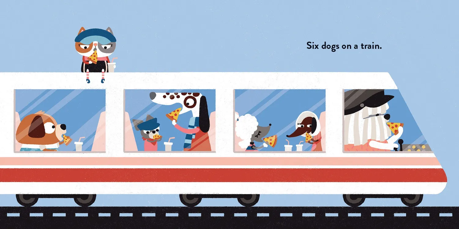 Abrams and Chronicle Two Dogs on a Trike peke/tellebok papp