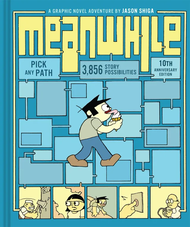Amulet Meanwhile Jason Shiga innbundet grafisk roman velg selv