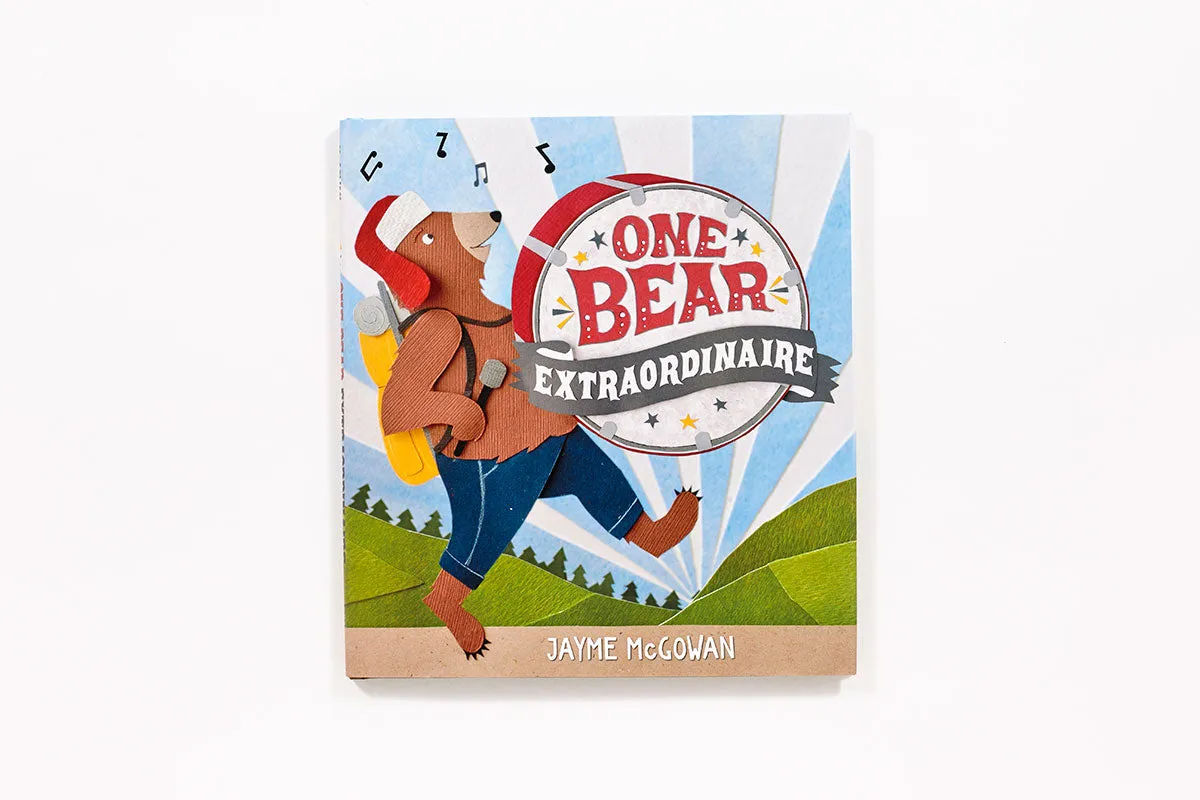 Abrams One Bear Extraordinaire barnebok innbundet musikk