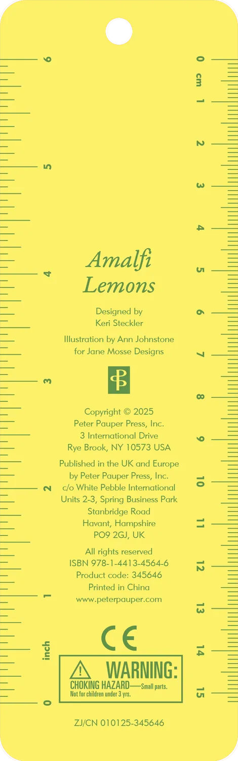 Peter Pauper Press Amalfi Lemons bokmerke med gullfolie