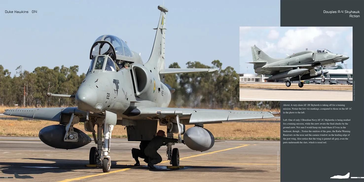 Duke Hawkins Douglas A-4 M/N/AR Skyhawk bok detaljfoto
