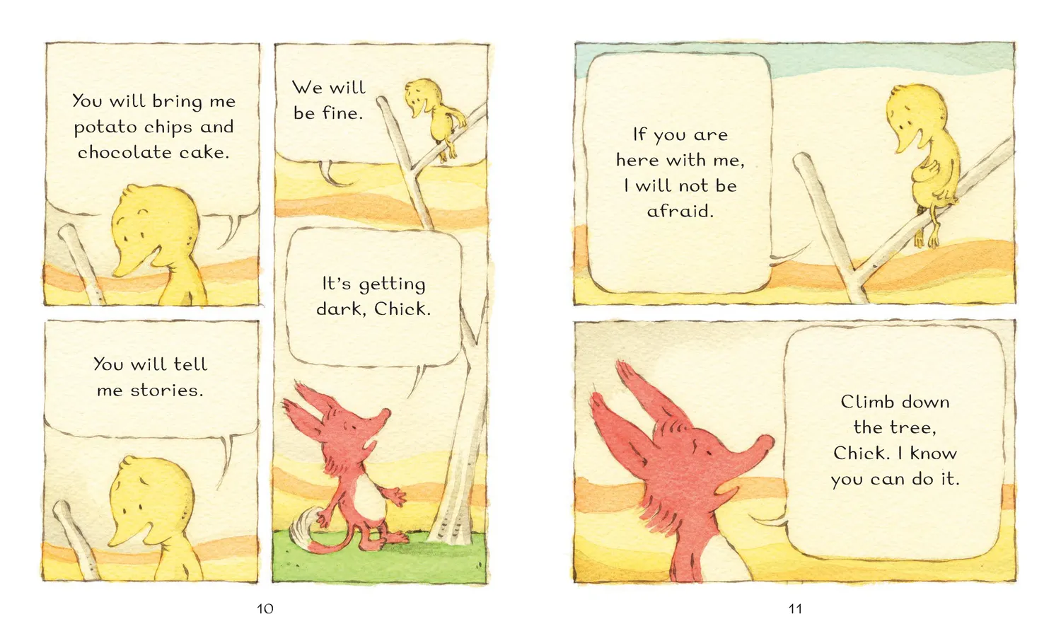 Fox & Chick Up and Down lesebok pocket 5-8 år
