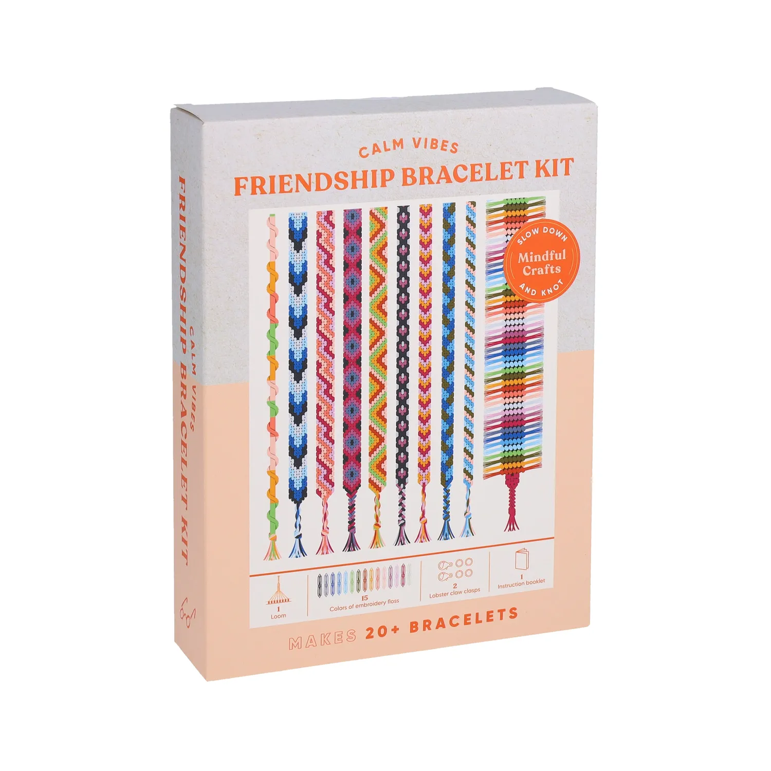 Mindful Crafts Calm Vibes Friendship Bracelet hobby sett