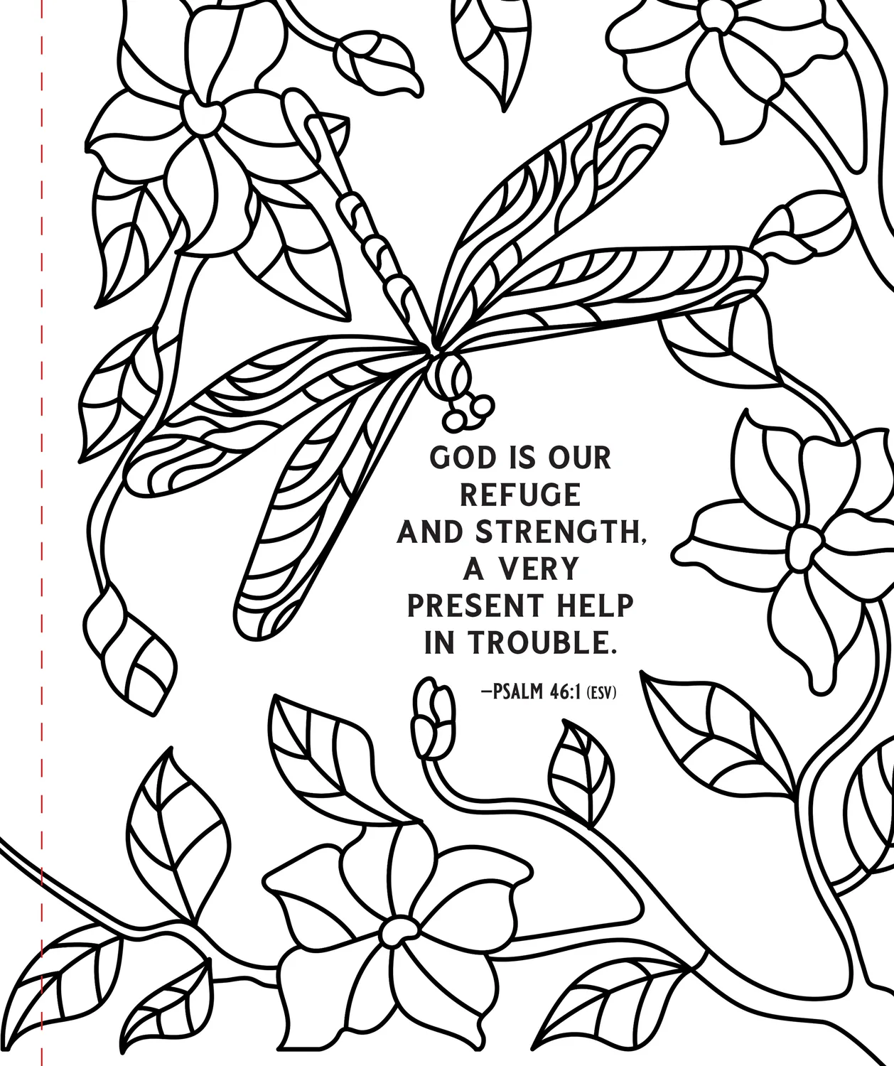 Peter Pauper Press Psalms fargeleggingsbok stor skrift